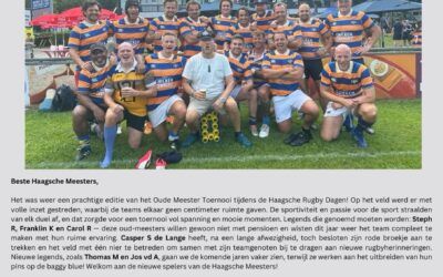 Haagsche Oude Meesters triomferen op de Haagsche Rugbydagen 2024